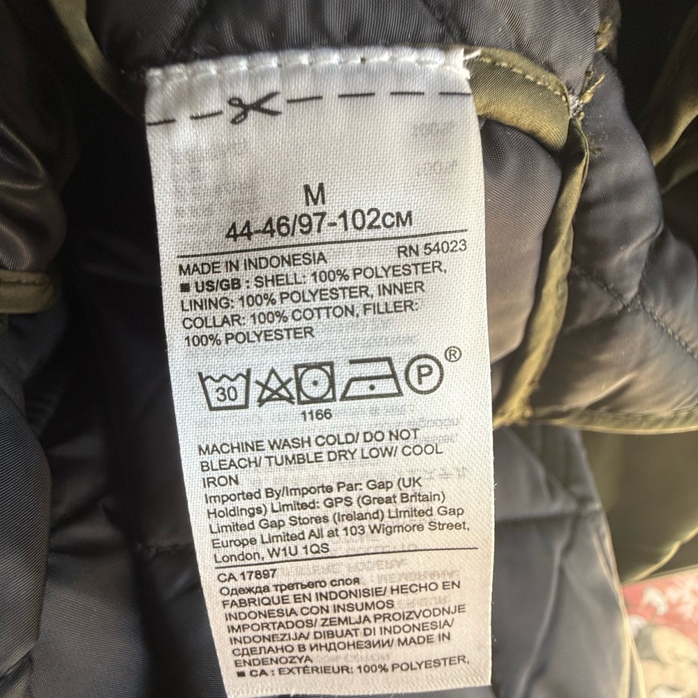 Banana Republic Green Quilted Mens Vest Size Medium - Picture 8 of 14
